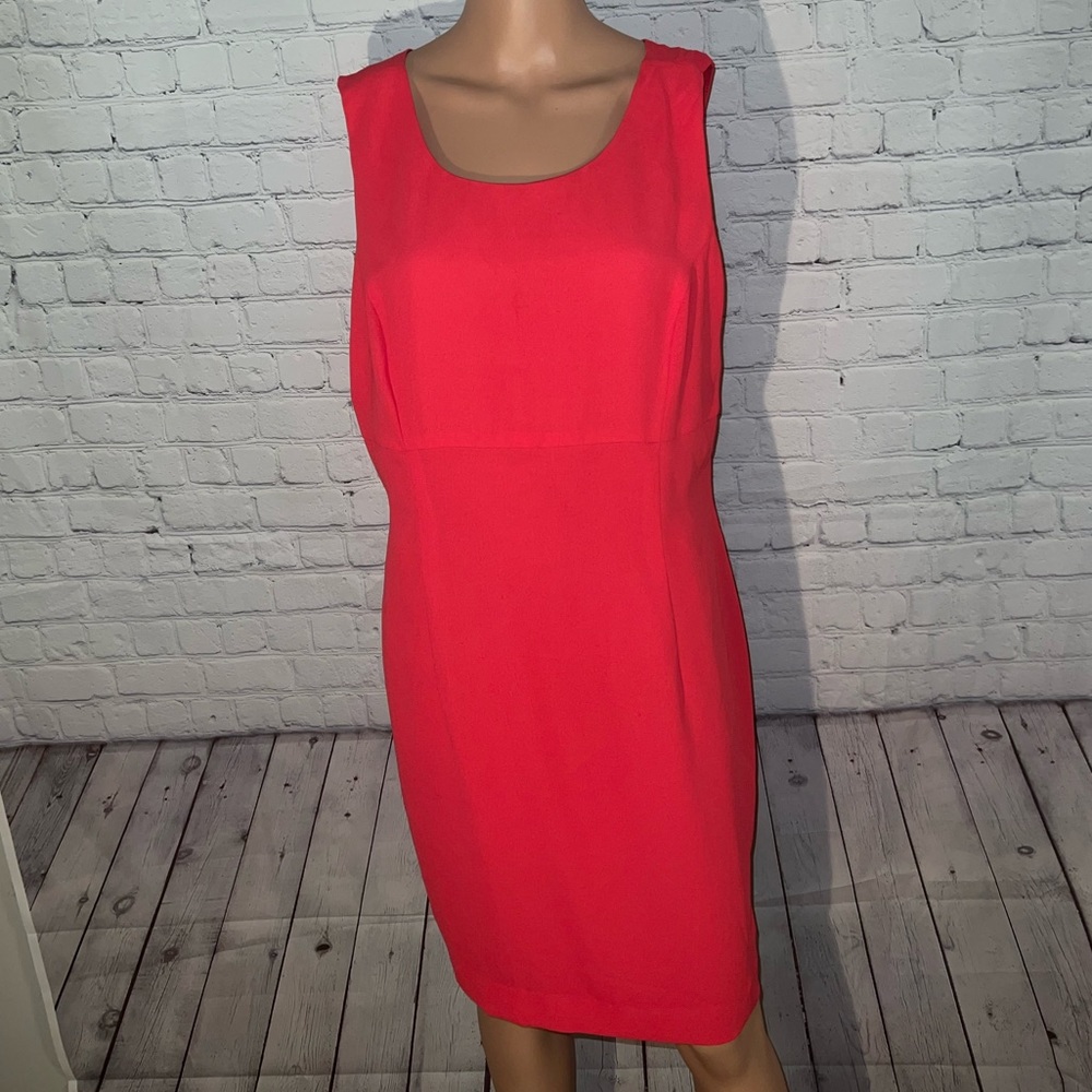 Jacqueline Ferrar Red / Pink sleeveless dress size 14